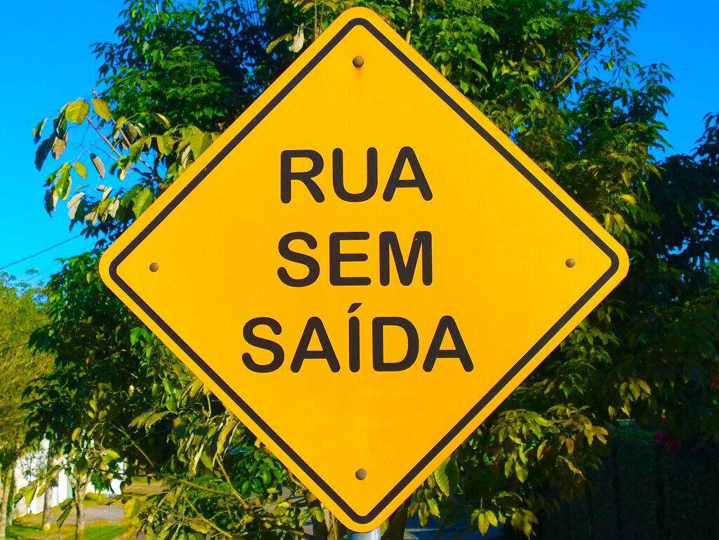 Placa de Rua Sem Saída