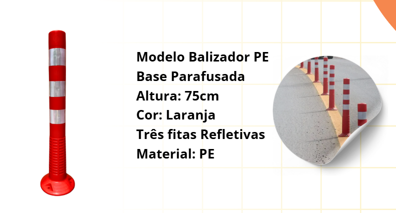 Poste balizador PE