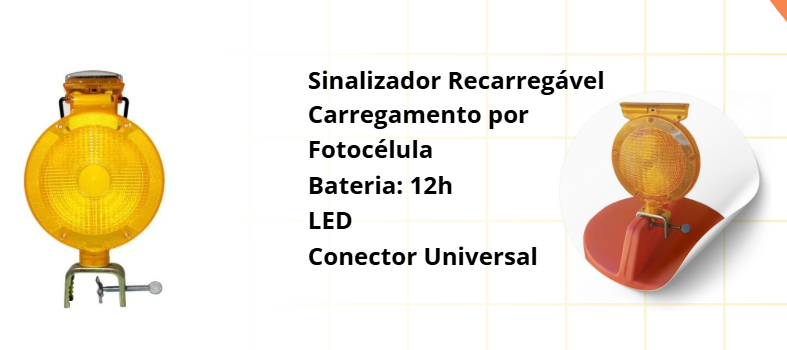 Sinalizador viário LED