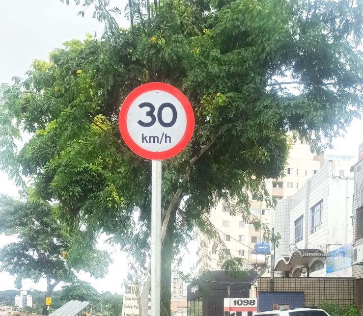 Placa de Velocidade Máxima Permitida