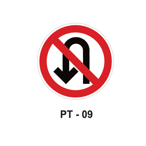 Placa de Proibido Retornar à Esquerda